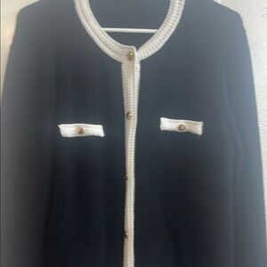 Elegant Black and White Women's Jacket